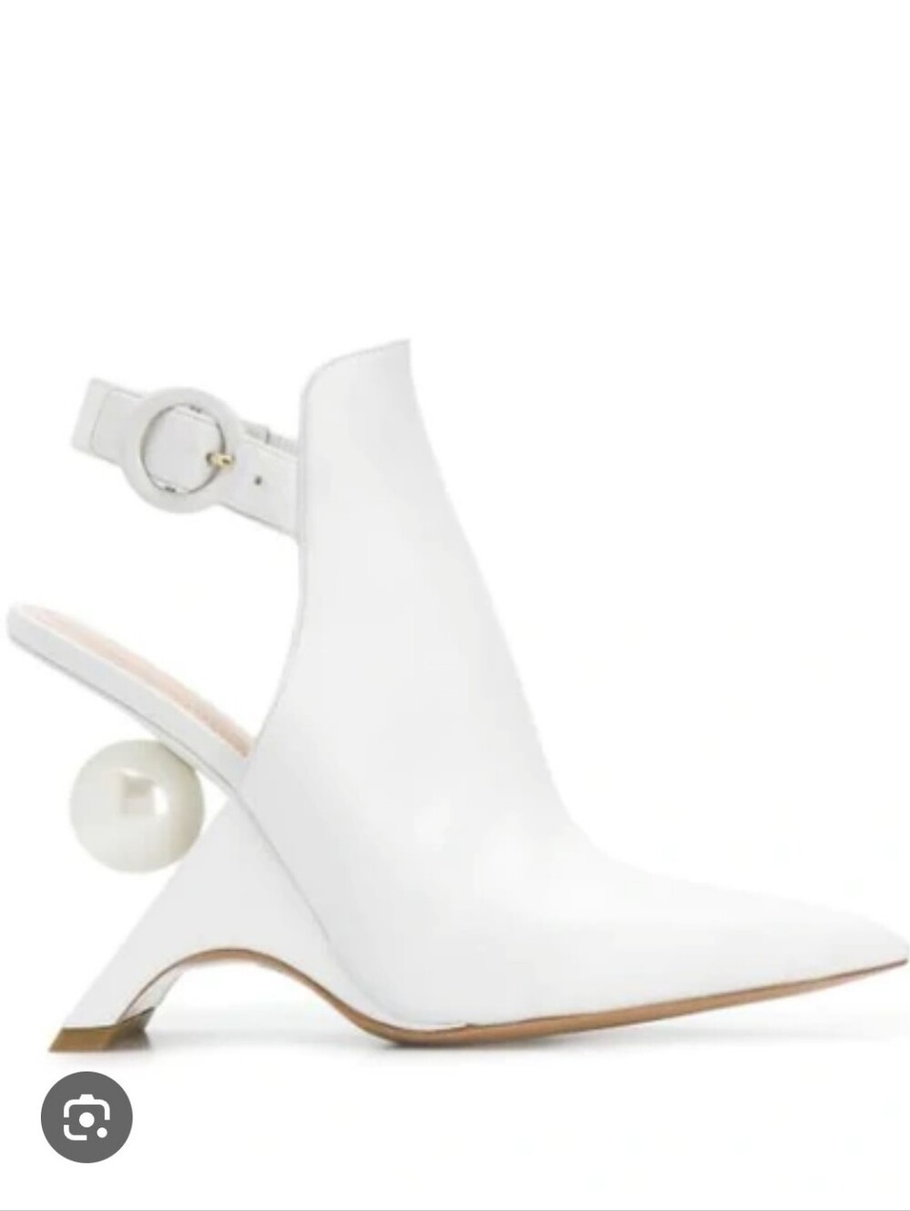 Nicholas Kirkwood White Jazelle Pearl Heels Size  38